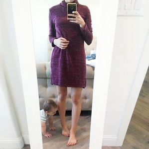 Long Sleeve Maroon Dress